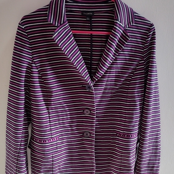 Talbots striped jacket - Picture 1 of 3